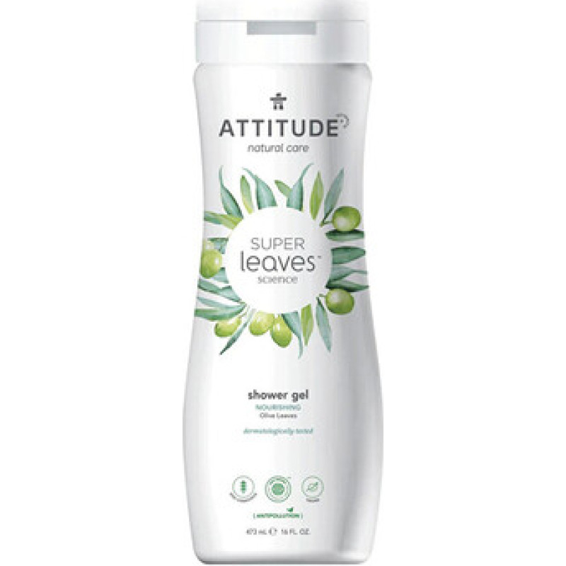 Attitude Super Leaves Olive Leaves Shower Gel - Př&iacute;rodn&iacute; sprchov&yacute; gel