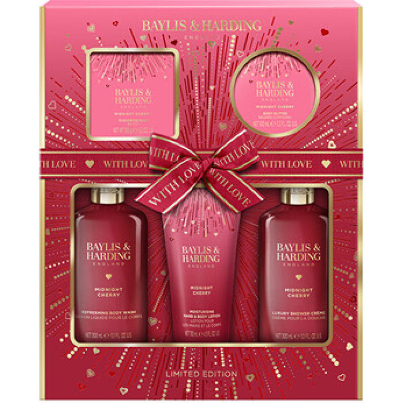 Baylis & Harding Midnight Cherry Bath Care Set - D&aacute;rkov&aacute; sada