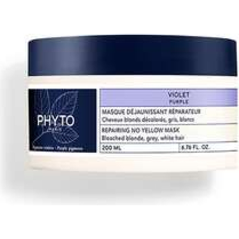Phyto Professional Purple Repairing No Yellow Mask - Regeneračn&iacute; maska neutralizuj&iacute;c&iacute; žlut&eacute; a měděn&eacute; odst&iacute;ny