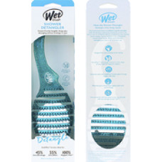 Wet Brush Shower Detangler Teal Glitter