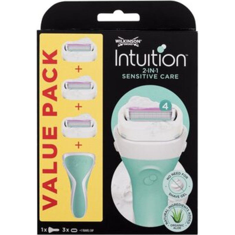 Wilkinson Sword Intuition Sensitive (handle + 3 different heads)