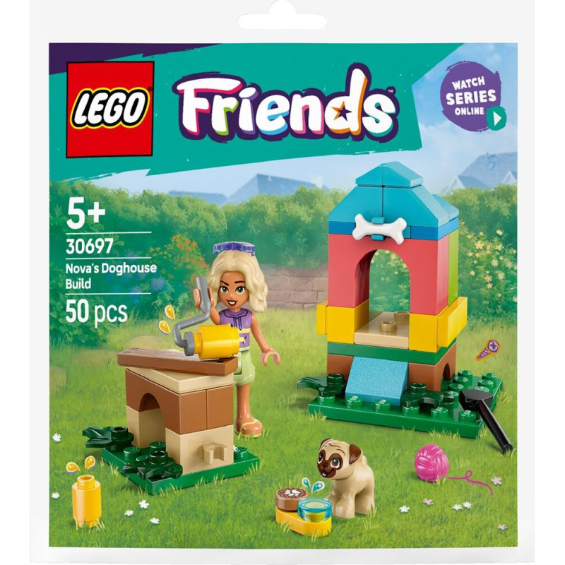 30697 LEGO® Friends Nova suņu būdas būvniecība