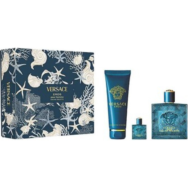 Versace Eros D&aacute;rkov&aacute; sada EDT 100 ml, sprchov&yacute; gel 150 ml a miniaturka EDT 5 ml