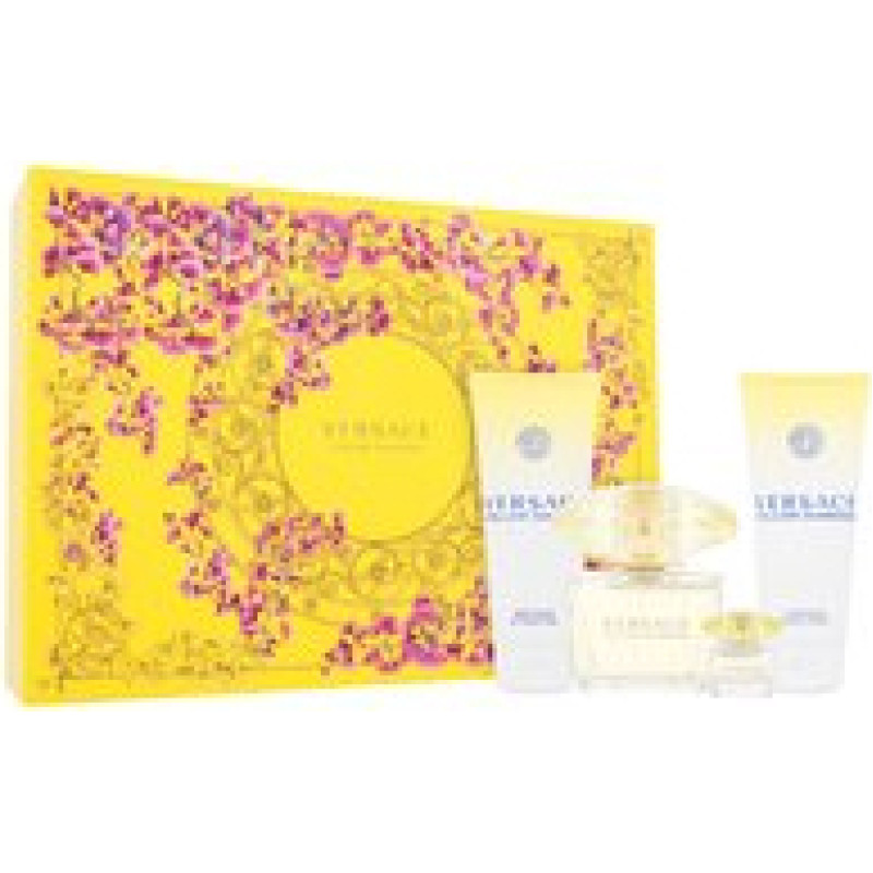 Versace Yellow Diamond Gift set EDT 90 ml, body lotion 100 ml, shower gel 100 ml and miniature EDT 5 ml