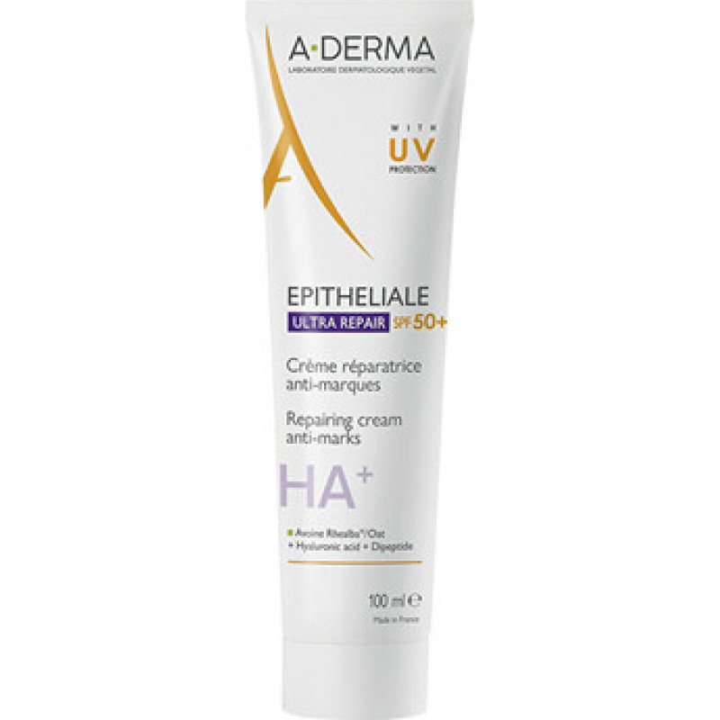 A-Derma Epitheliale Ultra Repair Repairing Cream Anti-Marks SPF 50 - Regeneračn&iacute; kr&eacute;m
