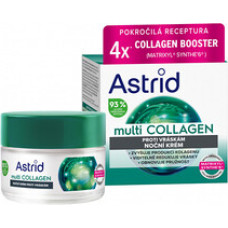 Astrid Multi Collagen Cream - Nočn&iacute; kr&eacute;m proti vr&aacute;sk&aacute;m a pro obnoven&iacute; pružnosti