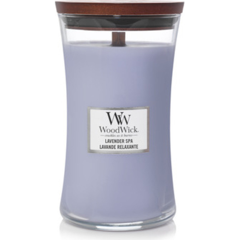 Woodwick Lavender Spa Vase (Lavender Spa) - Scented Candle