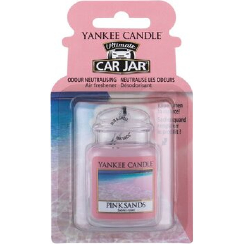Yankee Candle Pink Sands Ultimate Car Jar - Luxury car tag