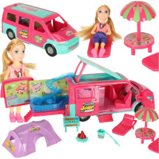 Leļļu automašīnas kempinga kemperu piederumi leļļu baseins