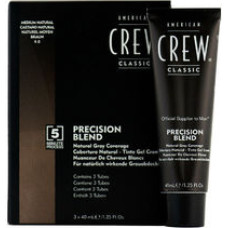 American Crew PRECISION BLEND Natural Gray Coverage - Toning hair mousse for gray hair 3 x 40 ml