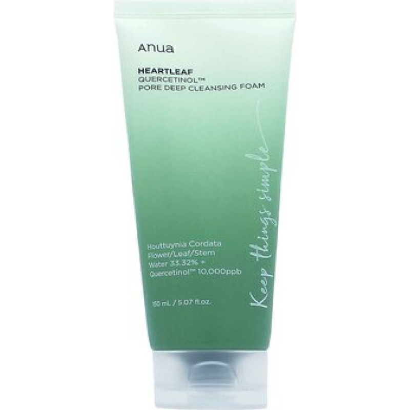 Anua Heartleaf Quercetinol Pore Deep Cleansing Foam - Čist&iacute;c&iacute; pěna na ucpan&eacute; p&oacute;ry
