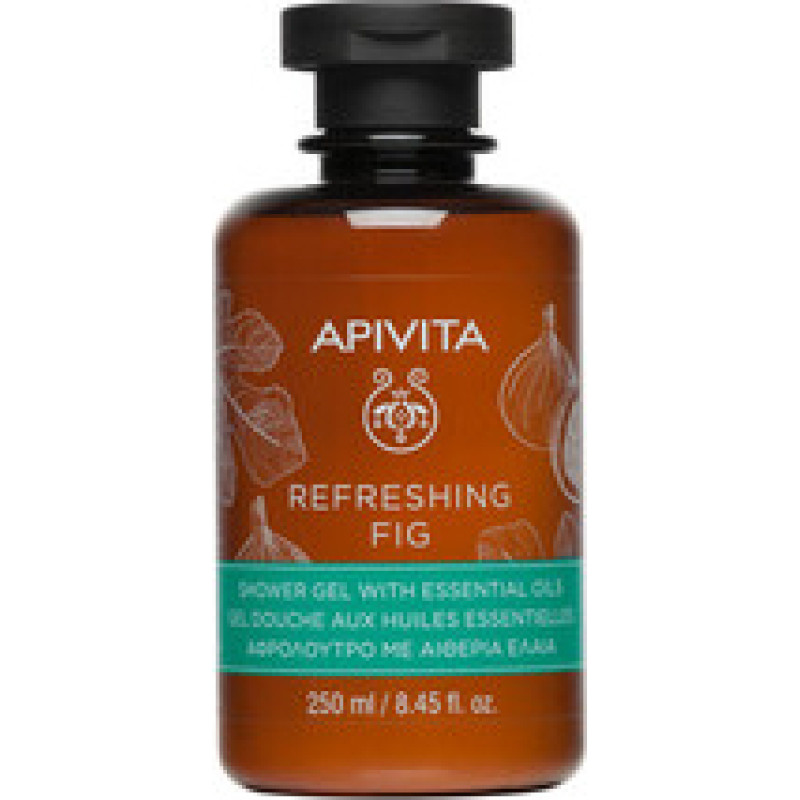 Apivita Refreshing Fig Shower Gel with Essential Oils
