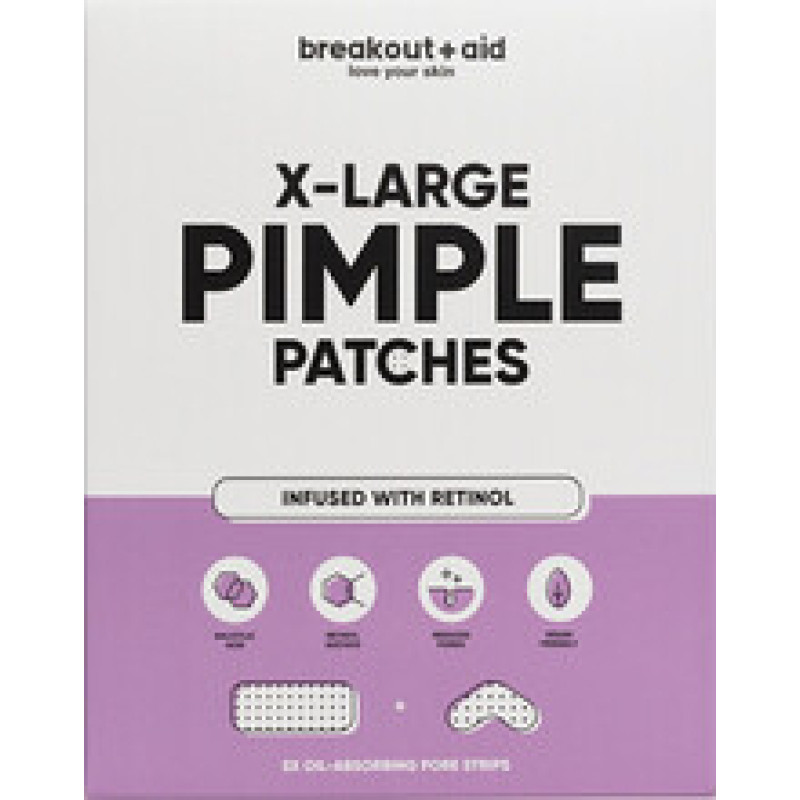 Breakout+Aid XL Patches for the treatment of problematic skin with salicylic acid and retinol 5