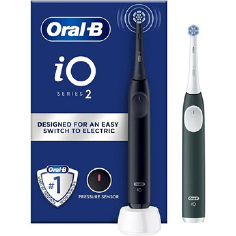 Oral B iO2 Series Duo Pack Night Black/Forest Green - Elektrick&yacute; zubn&iacute; kart&aacute;ček
