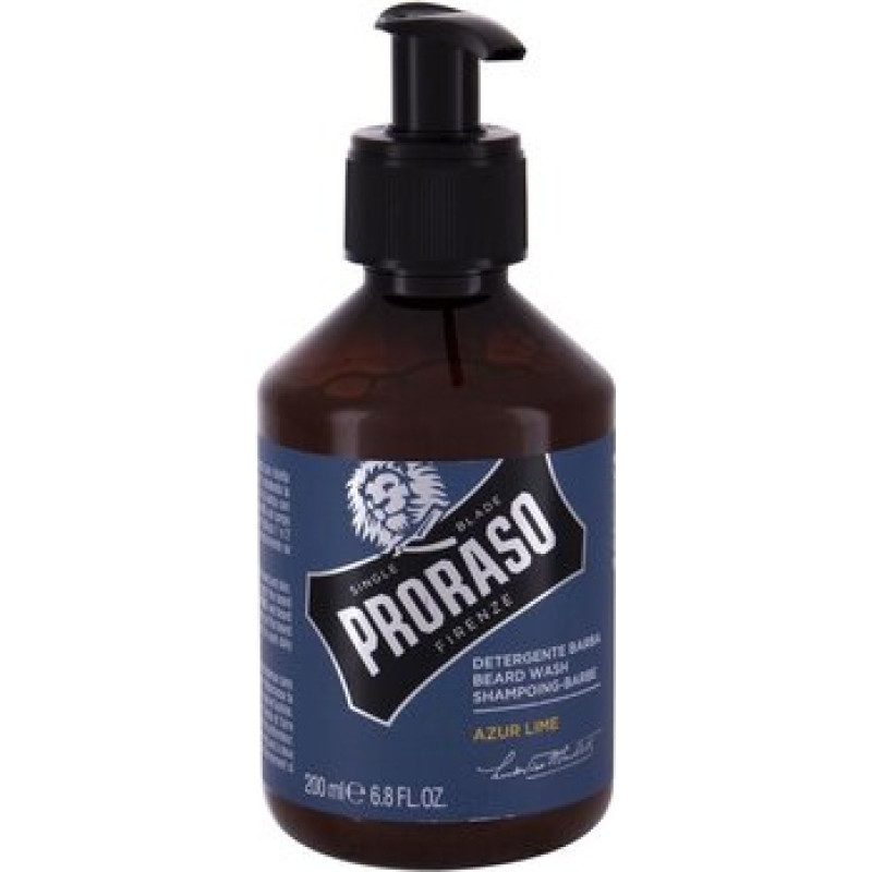 Proraso Azur Lime Beard Wash - Beard shampoo with the scent of citrus and juniper