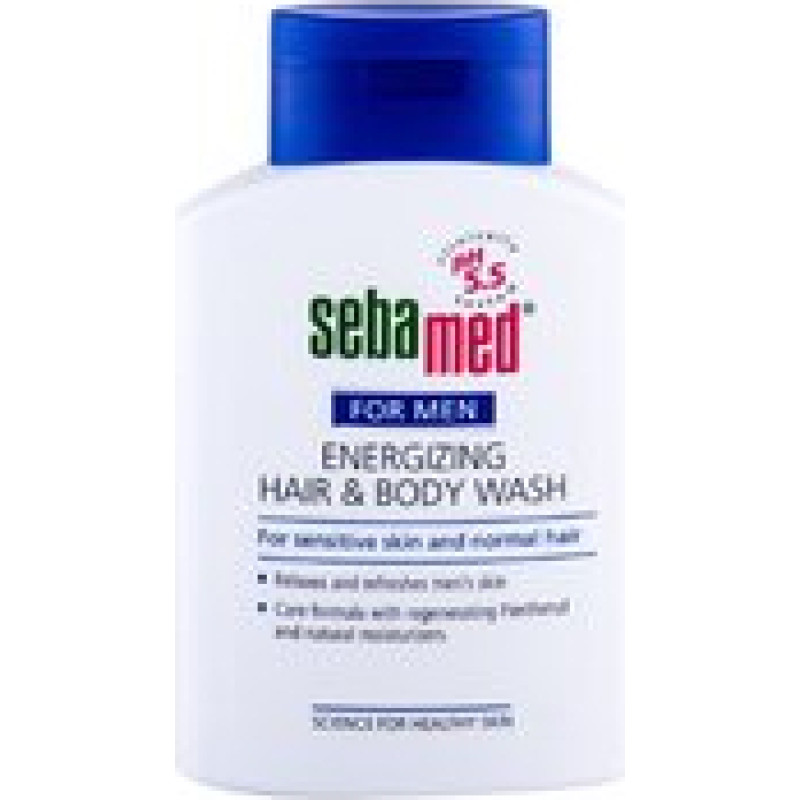 Sebamed For Men Energizing Hair & Body Wash - Invigorating shampoo and shower gel 2in1