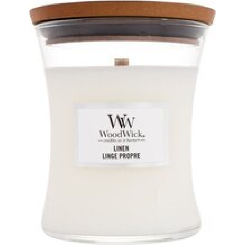 Woodwick Linen Vase (linen) - Scented candle