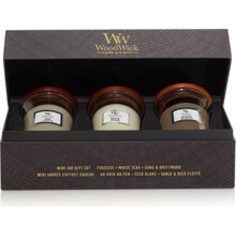 Woodwick Mini Woody Gift set of small candles