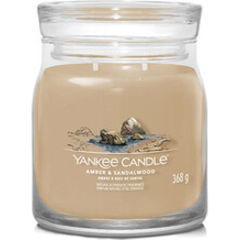 Yankee Candle Amber & Sandalwood Signature Candle (amber and sandalwood)