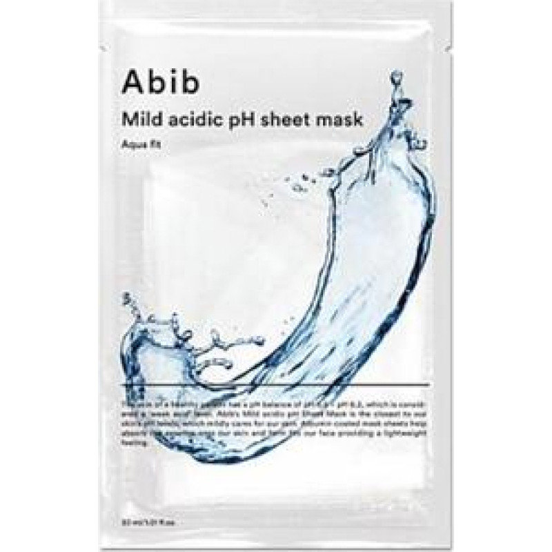 Abib Mild Acidic Ph Sheet Mask Aqua Fit - Pleťov&aacute; maska s m&iacute;rně kysel&yacute;m pH