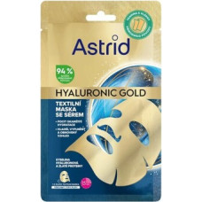 Astrid Hyaluronic Gold Mask - Textiln&iacute; maska se zlat&yacute;mi proteiny pro hlad&scaron;&iacute; vzhled a obnovu objemu pleti