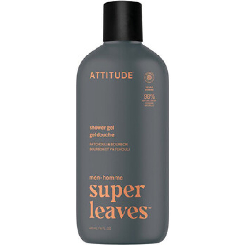Attitude Super Leaves Patchouli & Bourbon Shower Gel - P&aacute;nsk&yacute; sprchov&yacute; gel