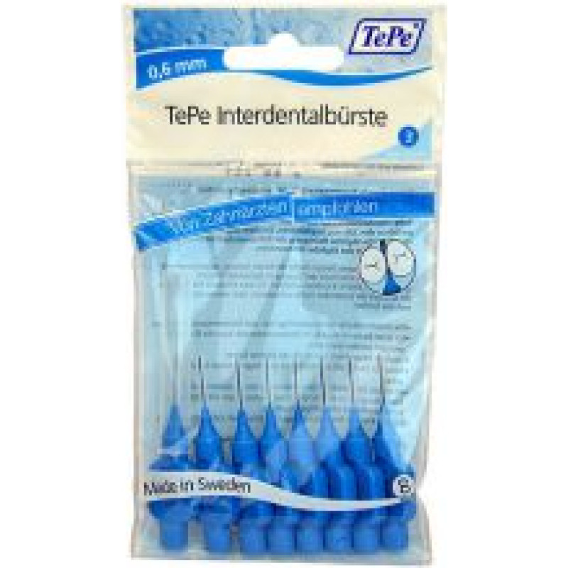 Tepe Interdental Brush Normal (0,6 mm blue 8 pcs) - interdental toothbrushes