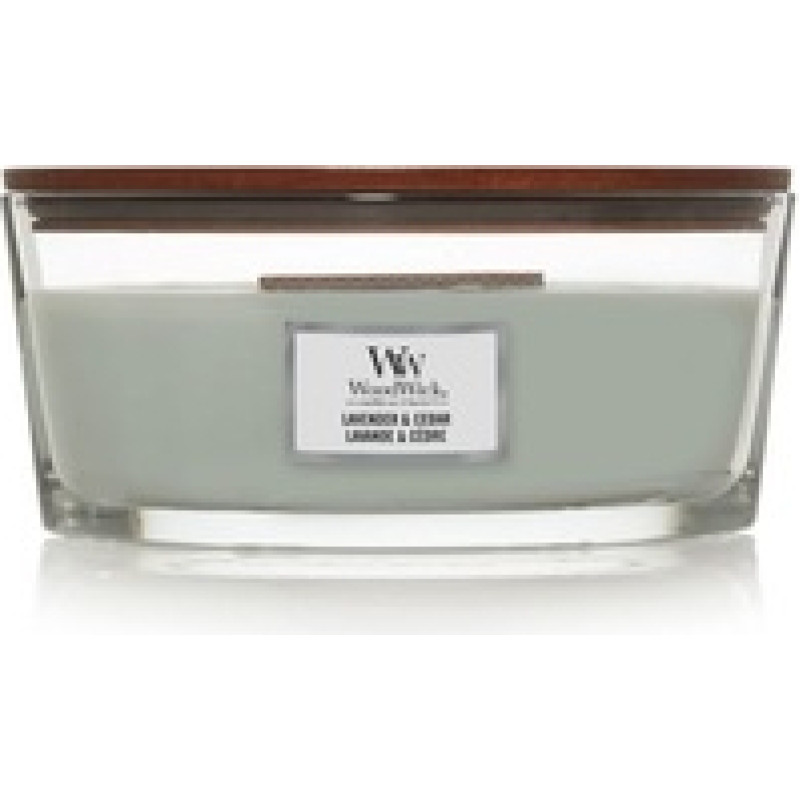 Woodwick Lavender & Cedar Ship (lavender and cedar) - Scented candle