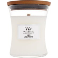 Woodwick Linen Vase (linen) - Scented candle