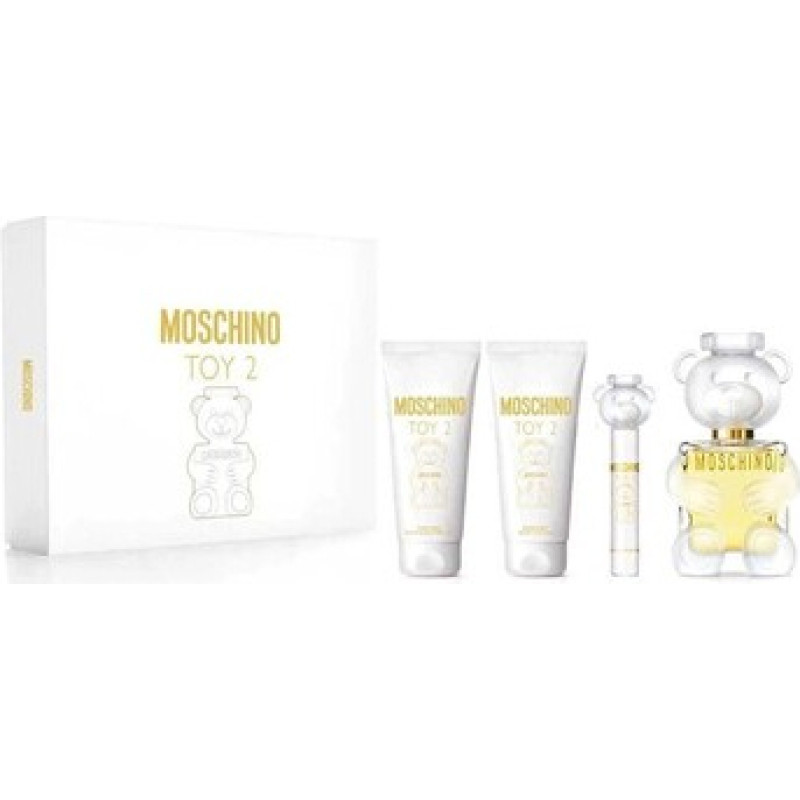 Moschino Toy 2 Gift set EDP 100 ml, miniature EDP 10 ml, body lotion 100 ml and shower gel 100 ml