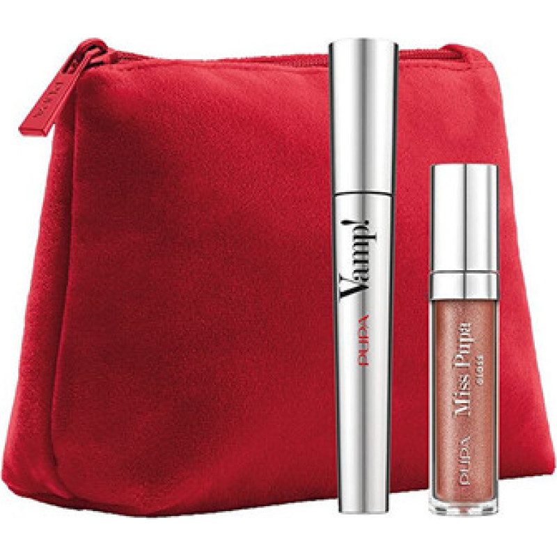Pupa Mascara & Miss Pupa Gloss Set - D&aacute;rkov&aacute; sada