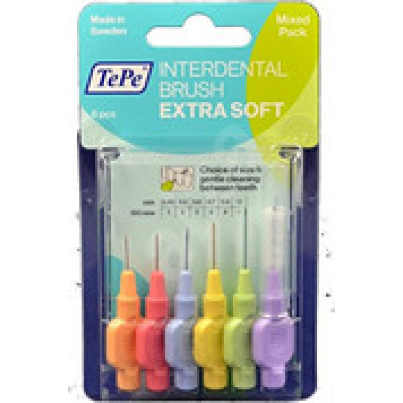 Tepe Start MIX (Extra Soft) Intermittent Brushes 6 pcs