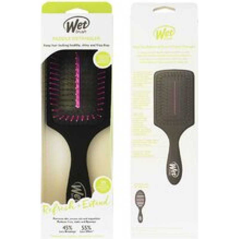 Wet Brush Refresh + Extend Paddle Detangler Black