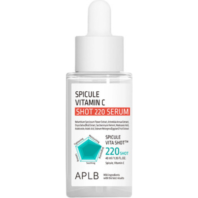 Aplb Spicule Vitamin C Shot 220 Serum - Rozjasňuj&iacute;c&iacute; pleťov&eacute; s&eacute;rum s vitam&iacute;nem C a spicule technologi&iacute;