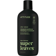 Attitude Super Leaves Matcha & Bergamot Shampoo & Conditioner - P&aacute;nsk&yacute; posiluj&iacute;c&iacute; &scaron;ampon a kondicion&eacute;r 2v1