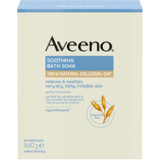 Aveeno Soothing Bath Soak 8 x 42 g - Zklidňuj&iacute;c&iacute; ovesn&aacute; koupel