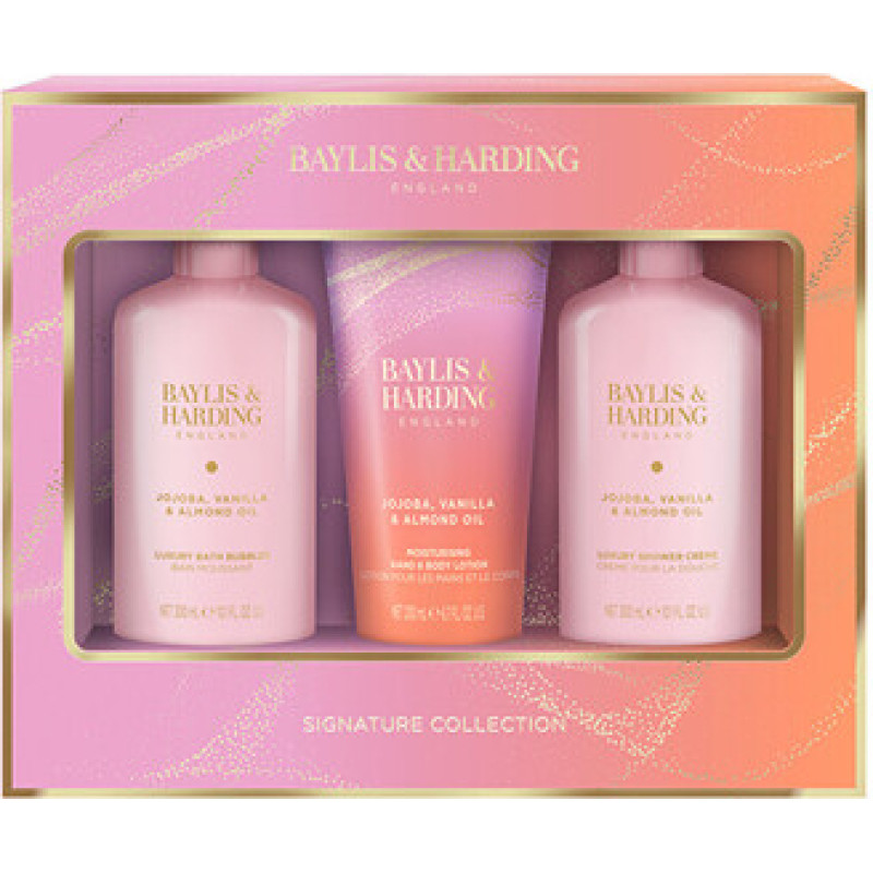 Baylis & Harding Signature Collection Bath Set ( Jojoba, Vanilka & Mandlov&yacute; olej ) - D&aacute;rkov&aacute; sada