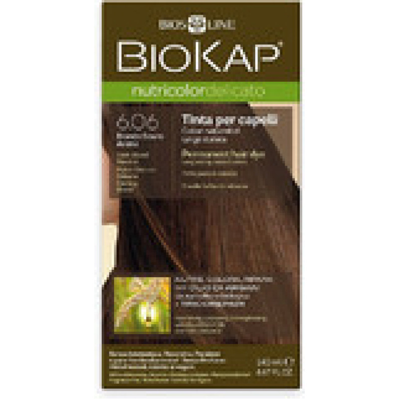 Biokap NUTRICOLOR DELICATO - Barva na vlasy - 6.06 Blond tmav&aacute; Havana 140 ml