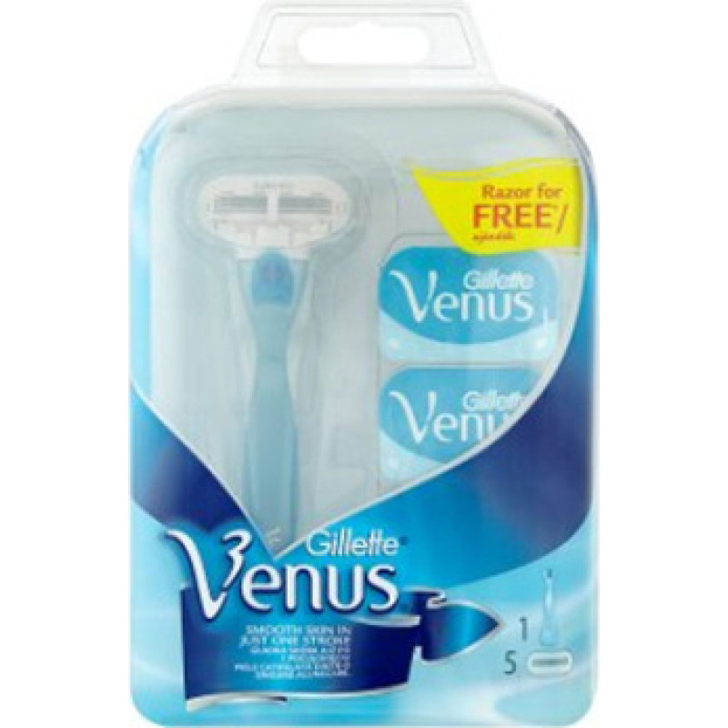 Gillette Venus - Shaver for Women + 5 replacement heads