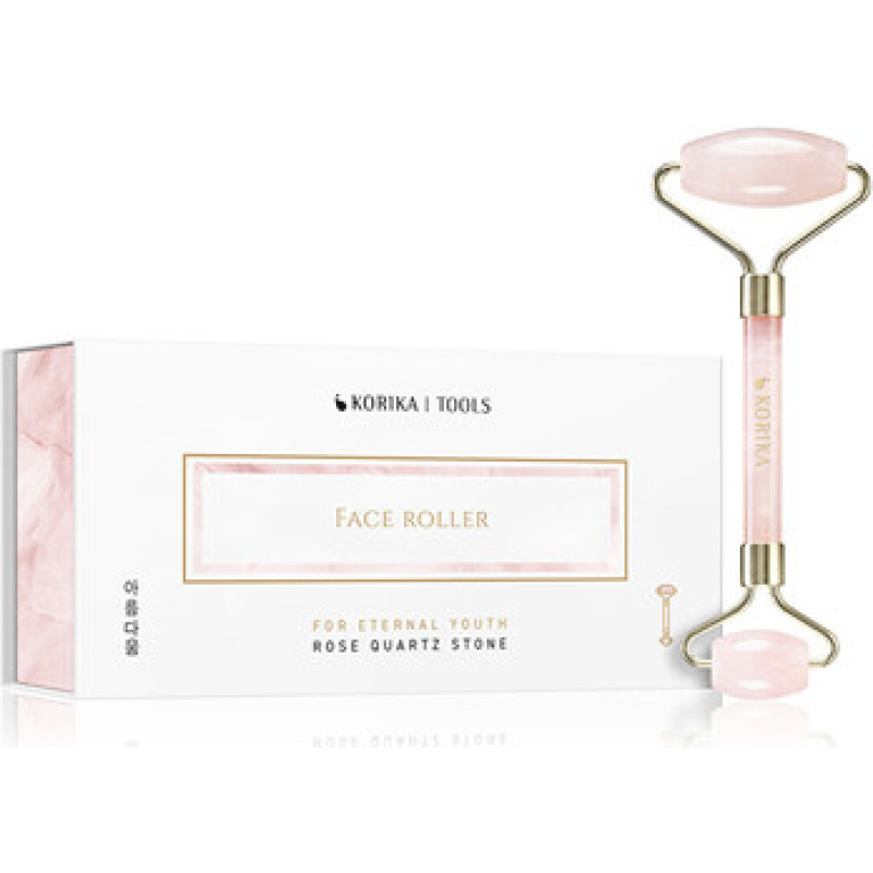 Korika Face Roller ( pink ) - Mas&aacute;žn&iacute; v&aacute;leček na obličej z růžen&iacute;nu