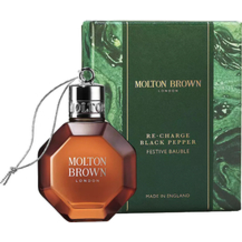 Molton Brown Re-charge Black Pepper Festive Bauble Bath & Shower Gel - Koupelov&yacute; a sprchov&yacute; gel