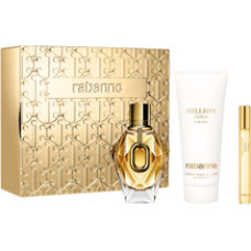 Paco Rabanne Million Gold for Her Gift Set EDP 90 ml, miniature EDP and body lotion 100 ml