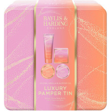 Baylis & Harding Luxury Pamper Tin ( Jojoba, Vanilka & Mandlov&yacute; olej ) - D&aacute;rkov&aacute; sada p&eacute;če o tělo