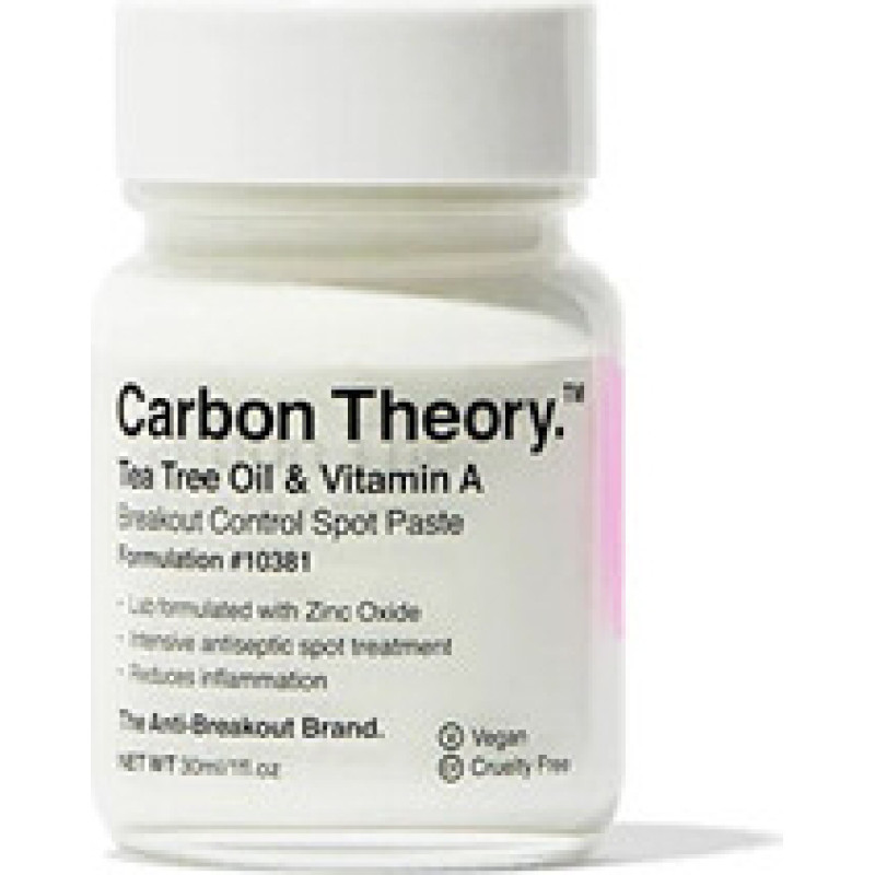 Carbon Theory Tea Tree Oil & Vitamin A Breakout Control Spot Paste