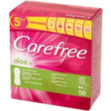 Carefree Aloe Vera liners with extract of Aloe Vera