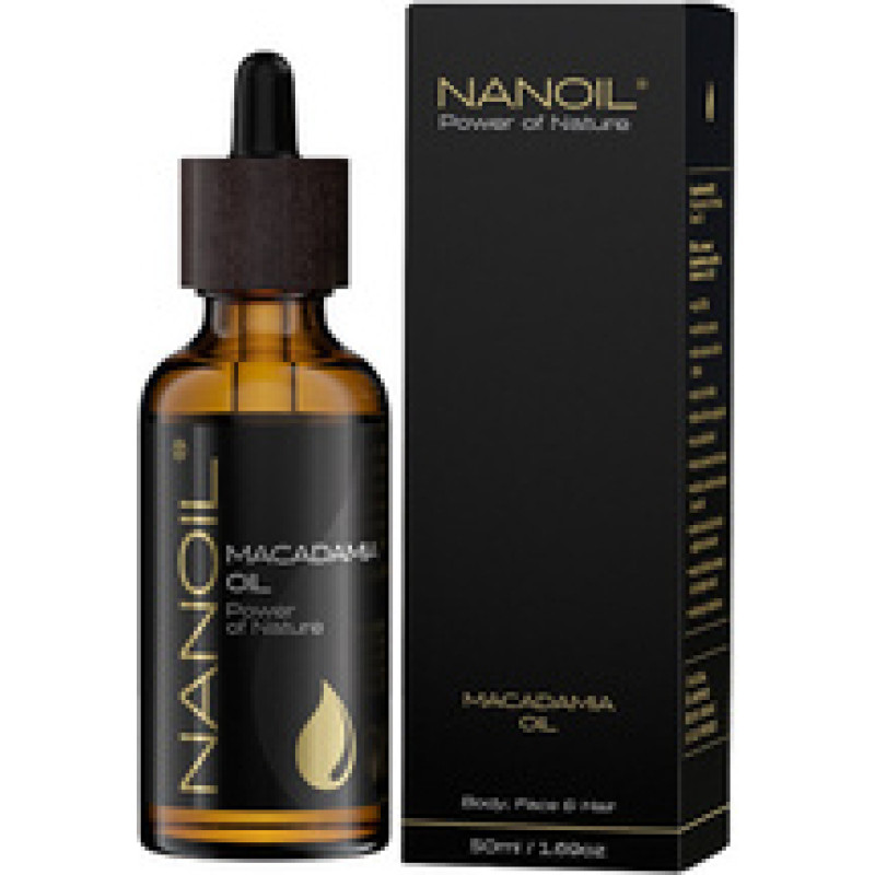 Nanoil Macadamia Oil - Olej pro v&scaron;echny typy vlasů