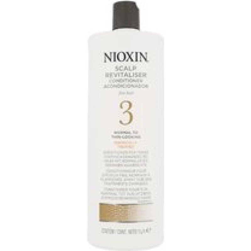 Nioxin Skin Revitalizer for fine colored slightly thinning hair System 3 (Revitaliser Scalp Conditioner Fine Hair Normal To Thin Looking Chemically Treated)