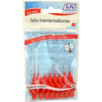 Tepe Interdental Brush Normal (0.5 mm red 8 pcs) - interdental toothbrushes