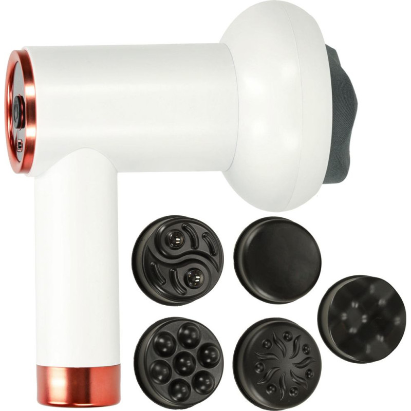 Ķermeņa masāžas pistole novājēšanu 9in1 balta