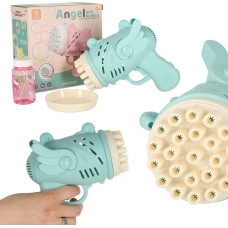 Ziepju burbuļu pistole ziepju burbuļi ar spārniem zilā krāsā